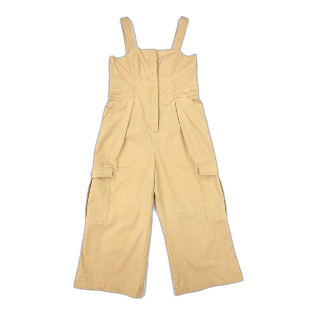 BANANA REPUBLIC Wide Leg Cargo Jumpsuit Minimal Utility Quiet Luxury French Girl